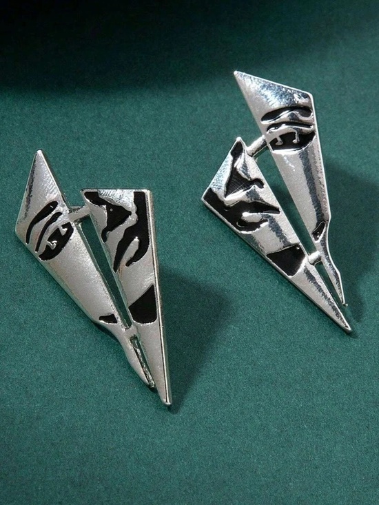 Free People Jewelry - Abstract Geometric Drop Earrings N2160